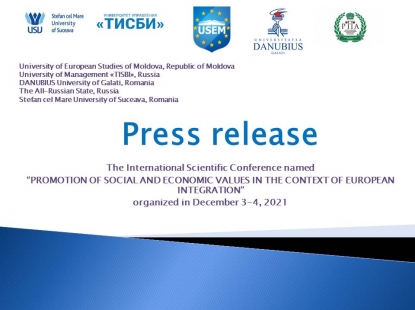 Press Release on the International Scientific Conference