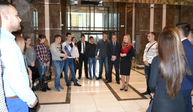 Vizita studenților USEM la Parlamentul Republicii Moldova - 01/12/2015